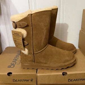 BEARPAW Eloise Fur Boots Hickory